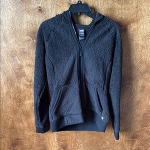 Northface Black Fleece Zip-Up Hoodie